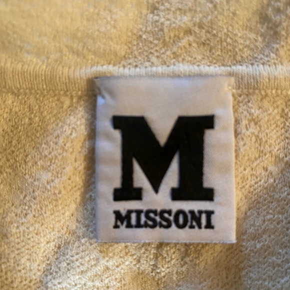 2000S MISSONI Beige Cotton Blend Knit | Size S | Vintage - Picture 5 of 11